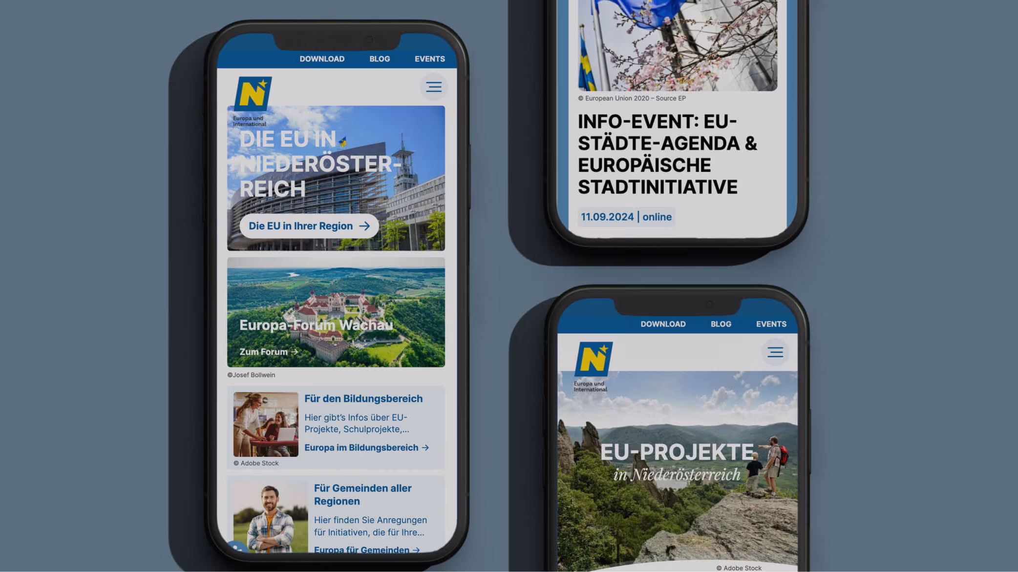 Website for the State of Lower Austria